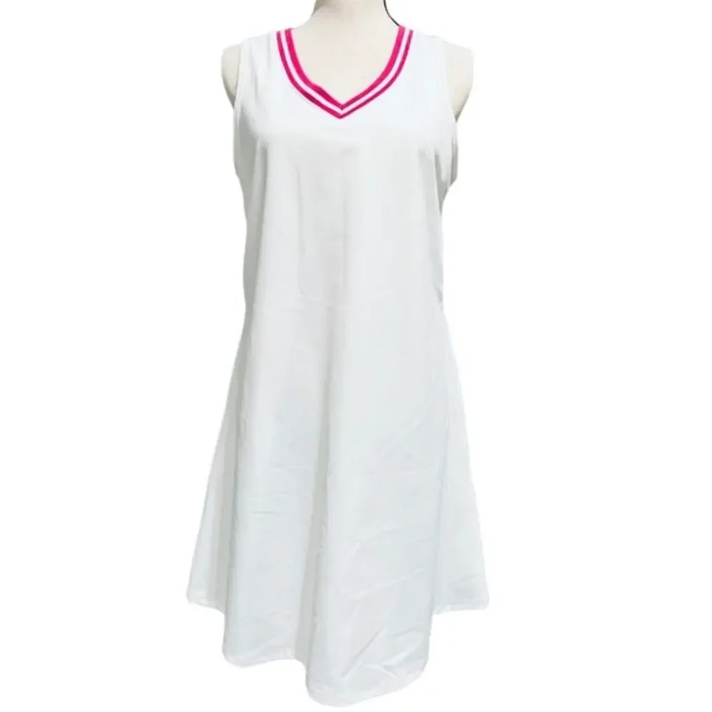 Sincerely Jules white‎ Tennis Golf Dress Size M NWT